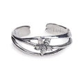 Salisbury Silver and Pewter Nouveau Flower of the Month Bracelet July