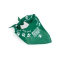Mast Store Paw Print Dog Triangle Bandana Hunter Green