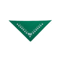 Mast Store Paw Print Dog Triangle Bandana Hunter Green
