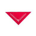 Mast Store Paw Print Dog Triangle Bandana Red