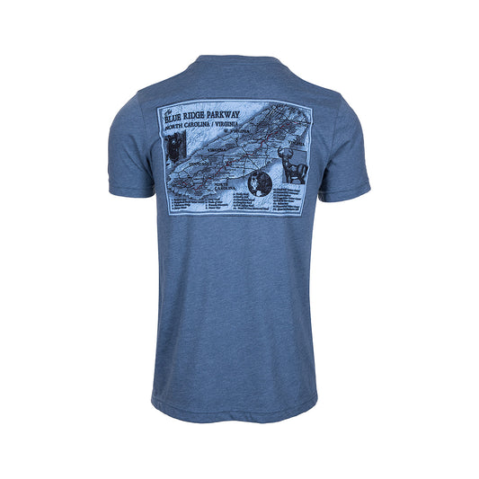 Hintz Blue Ridge Parkway Short Sleeve T-Shirt Heather Slate
