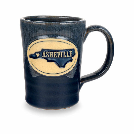 Abby Asheville Mug Navy Sand White