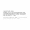 Albanese Gummi Peach Rings Candy - 1 lb.