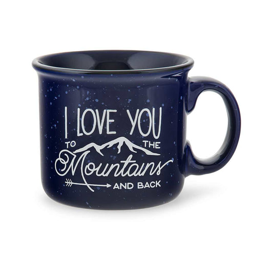 Mast General Store I Love You to the Mountains and Back Campfire Mug Cobalt