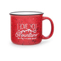Mast General Store I Love You to the Mountains and Back Campfire Mug Red