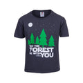 Kids' May the Forest Be With You T-Shirt Charcoal