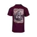 Smokey Scroll Graphic Short Sleeve T-Shirt Maroon