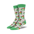 Men's Dumpster Fire Socks Gray Heather