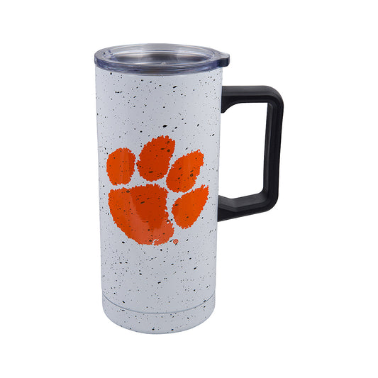 Clemson Acadia Double Wall Travel Mug - 18 Ounce White