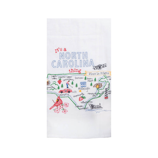 Kay Dee It's A North Carolina Thing Embroidered Flour Sack Towel