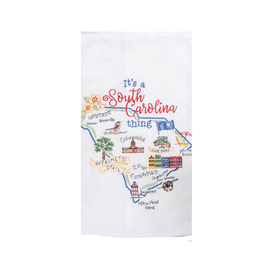 Kay Dee It's A South Carolina Thing Embroidered Flour Sack Towel