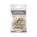 The Mountains Are Calling Car Coaster