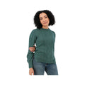 Old Ranch Women's Winter Wisteria Embroidered Cable Knit Sweater, Seapine