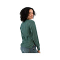 Old Ranch Women's Winter Wisteria Embroidered Cable Knit Sweater, Seapine, alternate view 1