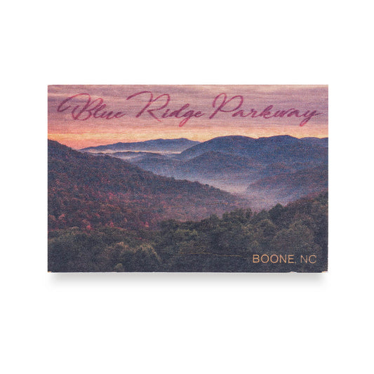 Lantern Press Blue Ridge Parkway Sunset Wood Magnet