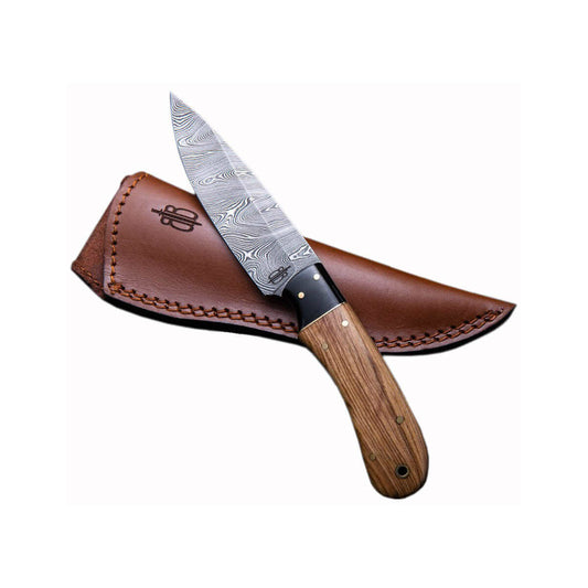 Buck N Bear Knives Drop Point Utility Hunter Knife Wood