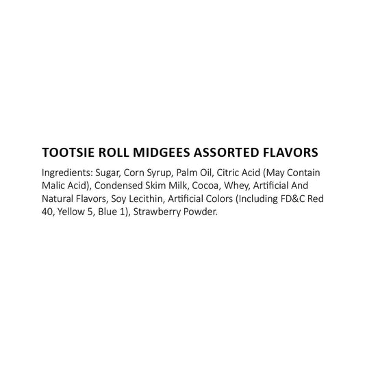 Tootsie Roll Midgees Assorted Flavors Candy - 1 lb.