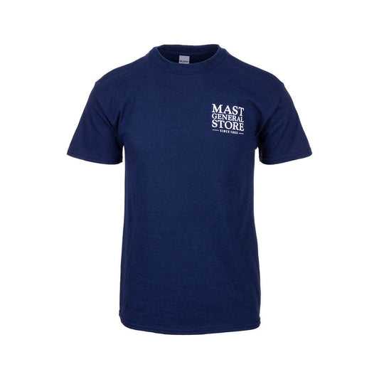 Mast General Store GVL SC Palm Moon Short Sleeve T-Shirt Navy