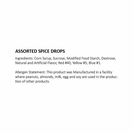 Assorted Spiced Gum Drops Candy - 1 lb.
