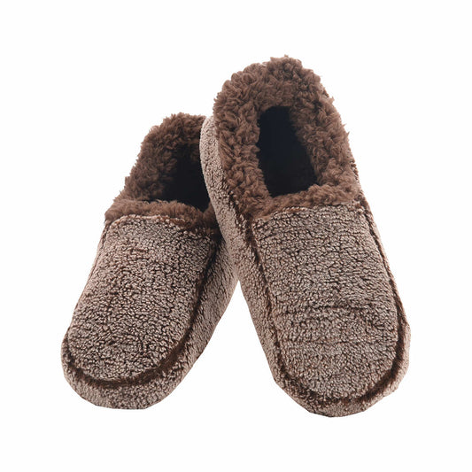 Men's Two Tone Snoozie Slippers Brown