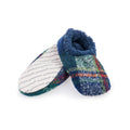 Men's Plaid Snoozies Slippers Navy