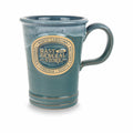 Mast General Store Pottery Commuter Mug Lt Teal Blue White