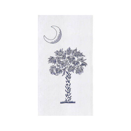 Palmetto Moon Embroidered Towel