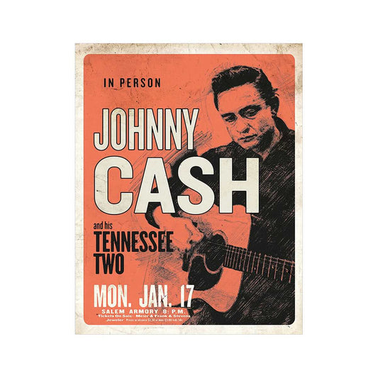 Johnny Cash & His Tennessee Two Tin Sign