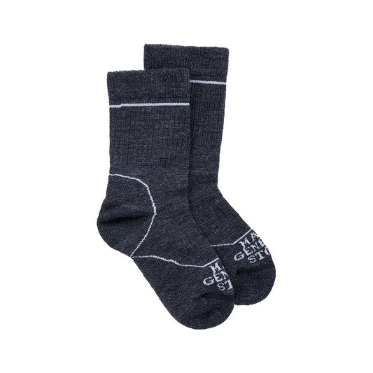 Mast General Store Kids' Premium Light Hiker Crew Socks Black