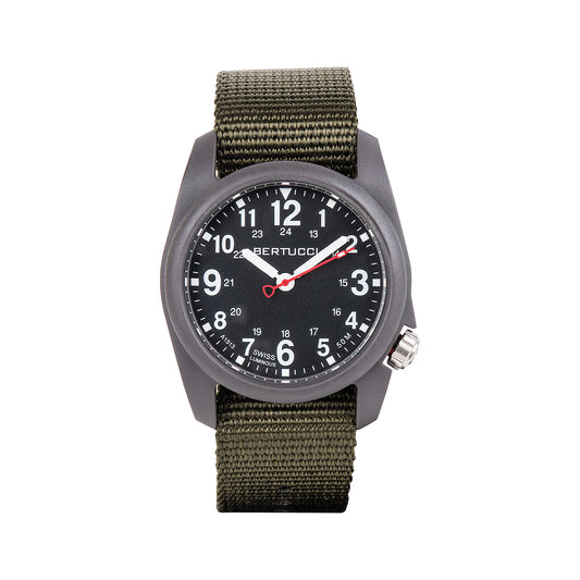 M. H. Bertucci DX3 Field Watch - Black Dial/Olive Case Defnder Olive