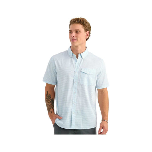 Huk Men's Chatham Seersucker Short Sleeve Shirt