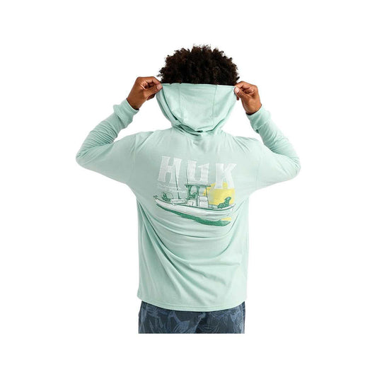Huk Men's Boat Lab Hoodie T- Shirt
