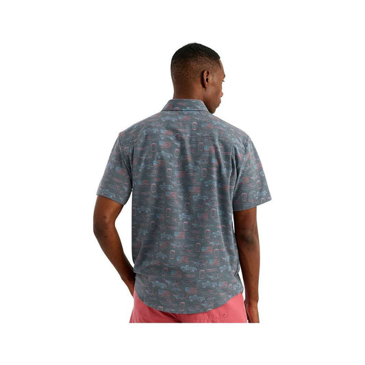 Huk Men's Kona Print Short Sleeve Button-Up Shirt