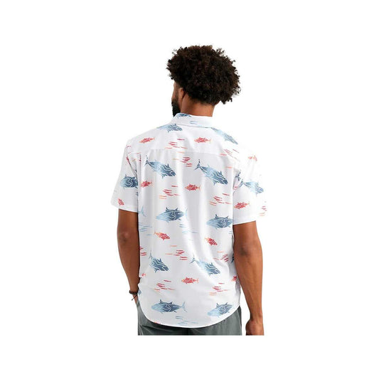 Huk Men's Kona Print Short Sleeve Button-Up Shirt