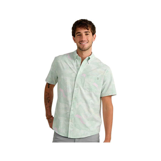Huk Men's Kona Print Short Sleeve Button-Up Shirt