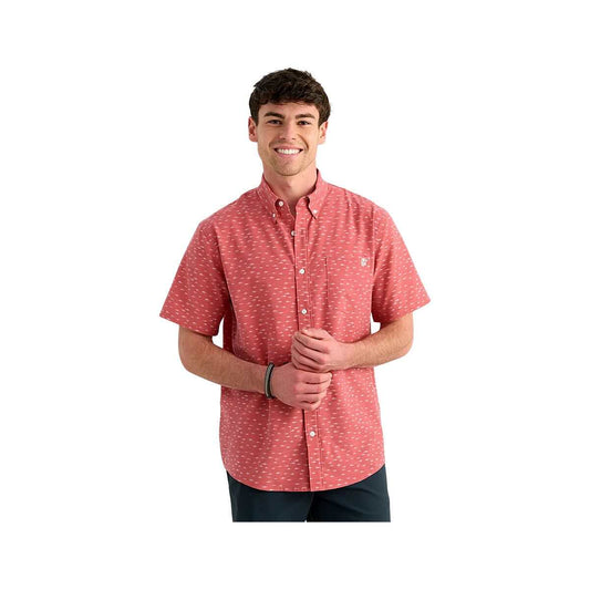 Huk Men's Kona Print Short Sleeve Button-Up Shirt