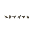 Creative Co-Op Pewter Bird Magnets - Set of 6