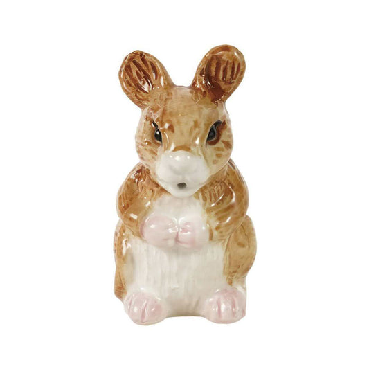 Creative Co-Op Hand-Painted Stoneware Mouse Shaped Creamer
