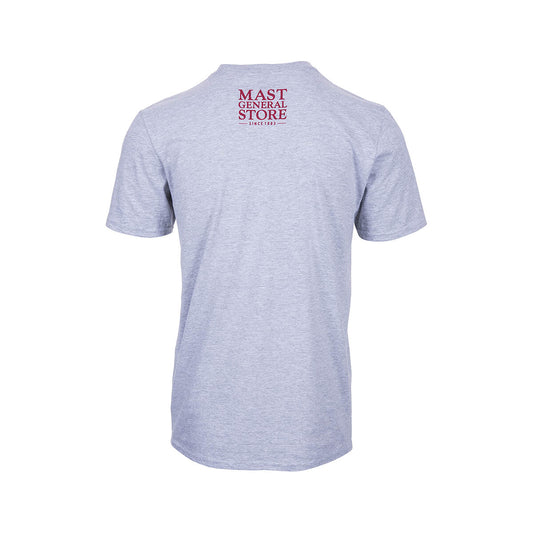 Mast General Store Big Lick Roanoke VA Short Sleeve T-Shirt Ath Htr Grey