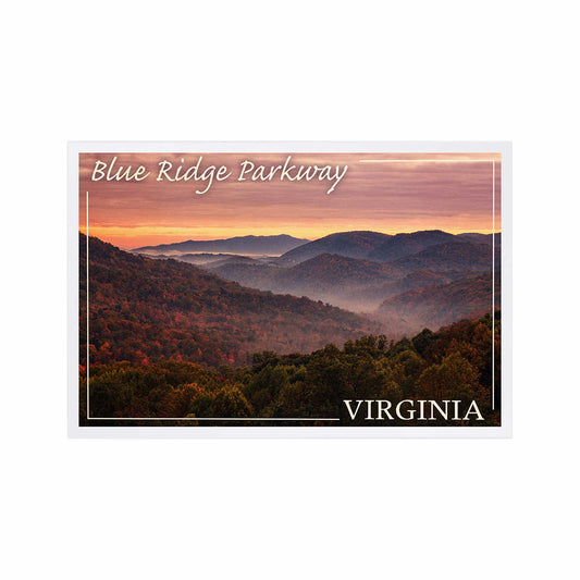 Lantern Press Blue Ridge Parkway Virginia Sunrise Postcard
