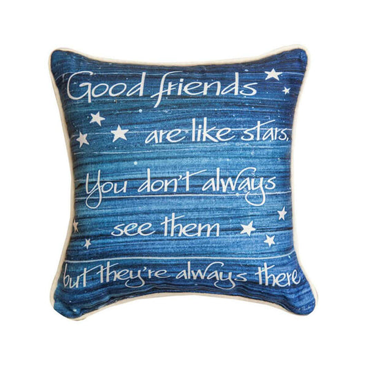 Good Friends Are Like Stars Word Pillow