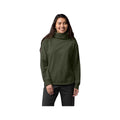 Marmot Women's Long Sleeve Hideaway Plush Funnel Neck Pullover, Nori