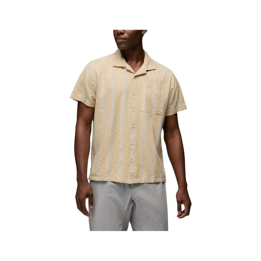 prAna Men's Mantra Light Heritage Short Sleeve Button Up Shirt