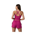 Vuori Women's Halo Cross Back Tank Top, Dragonfruit Heather, alternate view 1