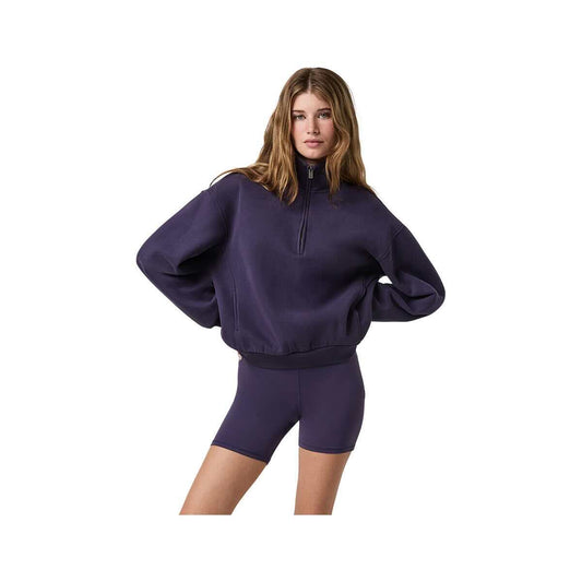 Vuori Women's Restore Oversized Half Zip Pullover, Velvet Violet
