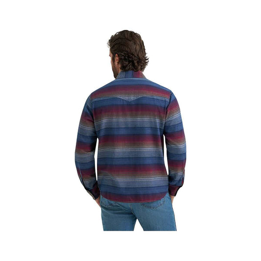 Wrangler Men's Retro Premium Long Sleeve Western Printed Snap Shirt