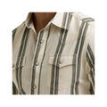 Wrangler Men's Retro Premium Stripe Western Long Sleeve Snap Shirt