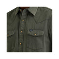 Wrangler Men's Colorwash Denim Long Sleeve Western Snap Shirt