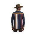 Wrangler Men's Vintage-Inspired Brushpopper Long Sleeve Western Snap Shirt