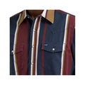 Wrangler Men's Vintage-Inspired Brushpopper Long Sleeve Western Snap Shirt